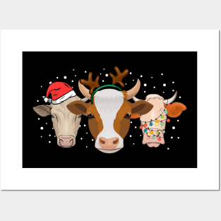 Cows Ugly Christmas Posters and Art